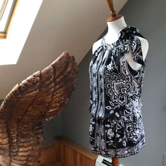 WHBM Silk Bow Blouse - Picture 3 of 16